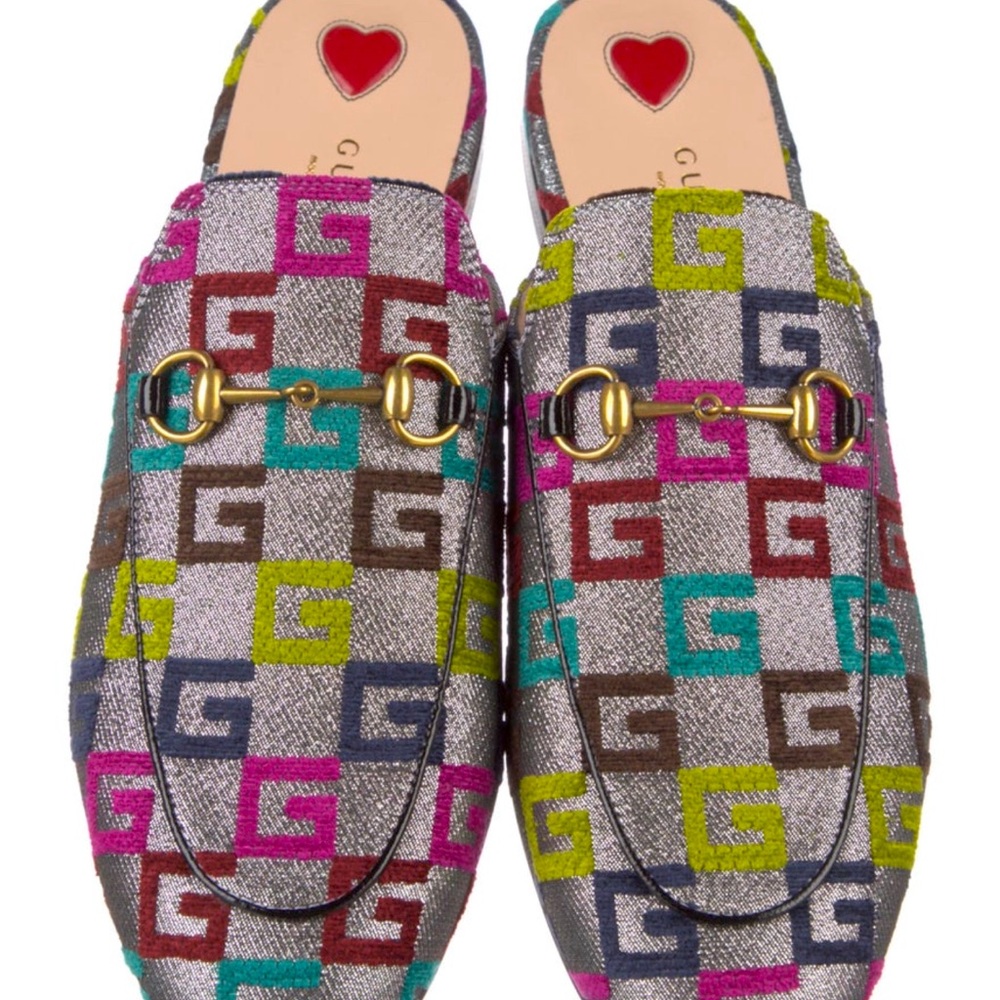 Gucci mules with multi color G prints - Picture 2 of 5